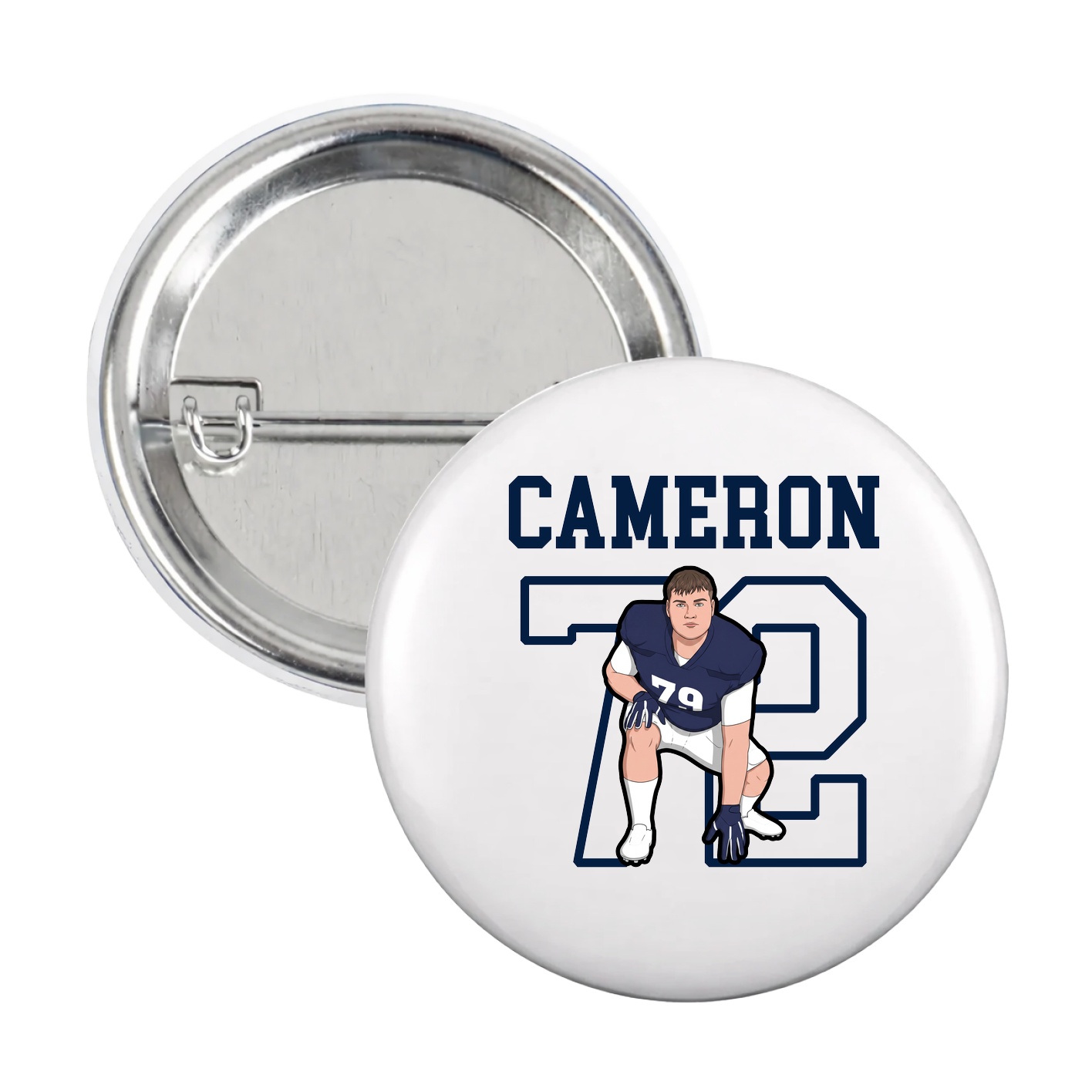 Game Day Button — Shirsey in White