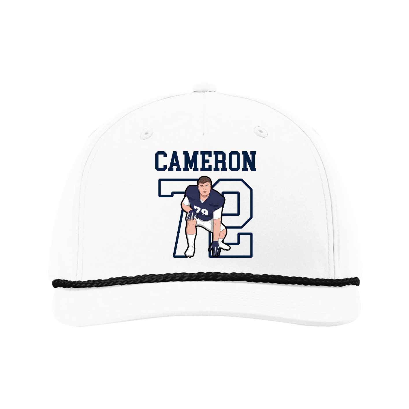 Five-Panel Classic Rope Cap — Shirsey in White