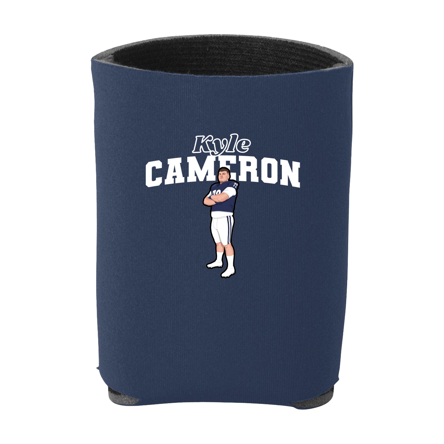 Can Holder — Name Arch in Navy