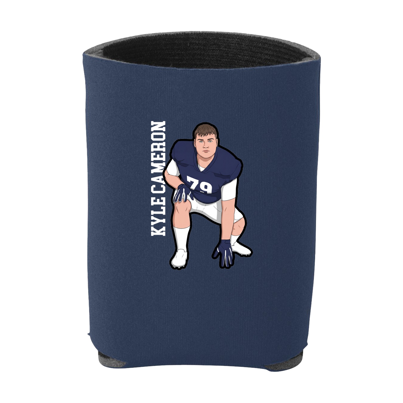 Can Holder — Name Vertical in Navy