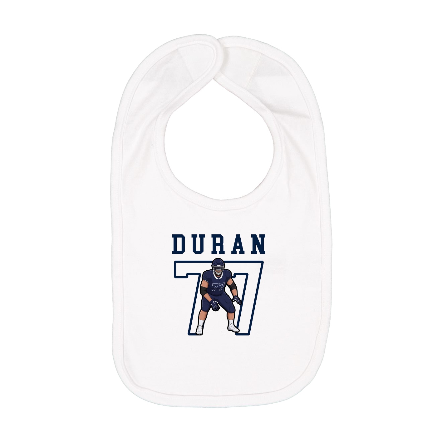 Infant Bib — Shirsey in White