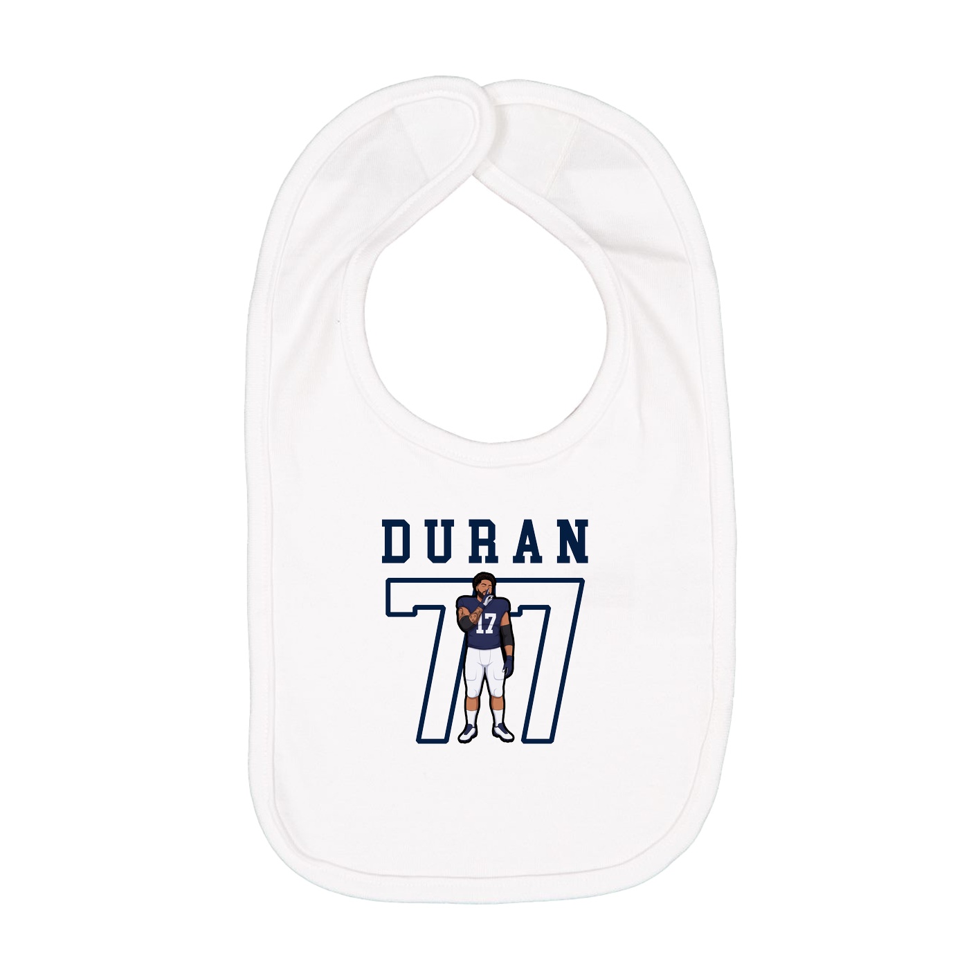 Infant Bib — Shirsey in White