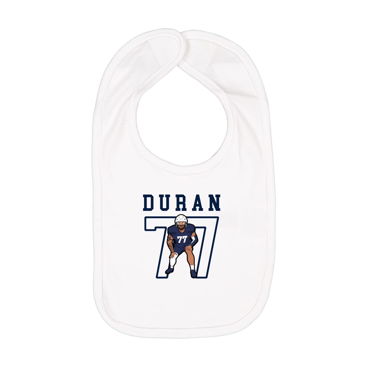 Infant Bib — Shirsey in White