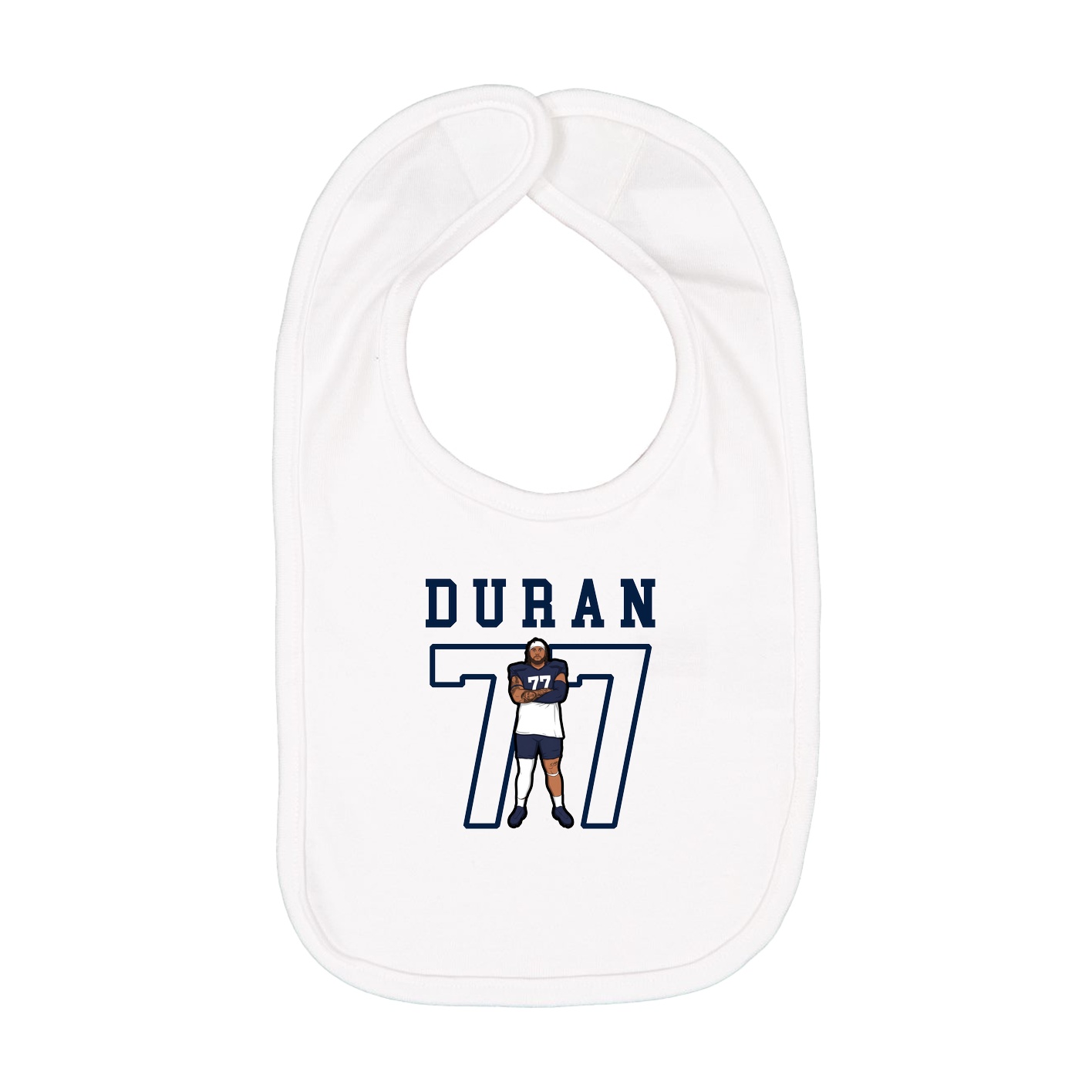 Infant Bib — Shirsey in White