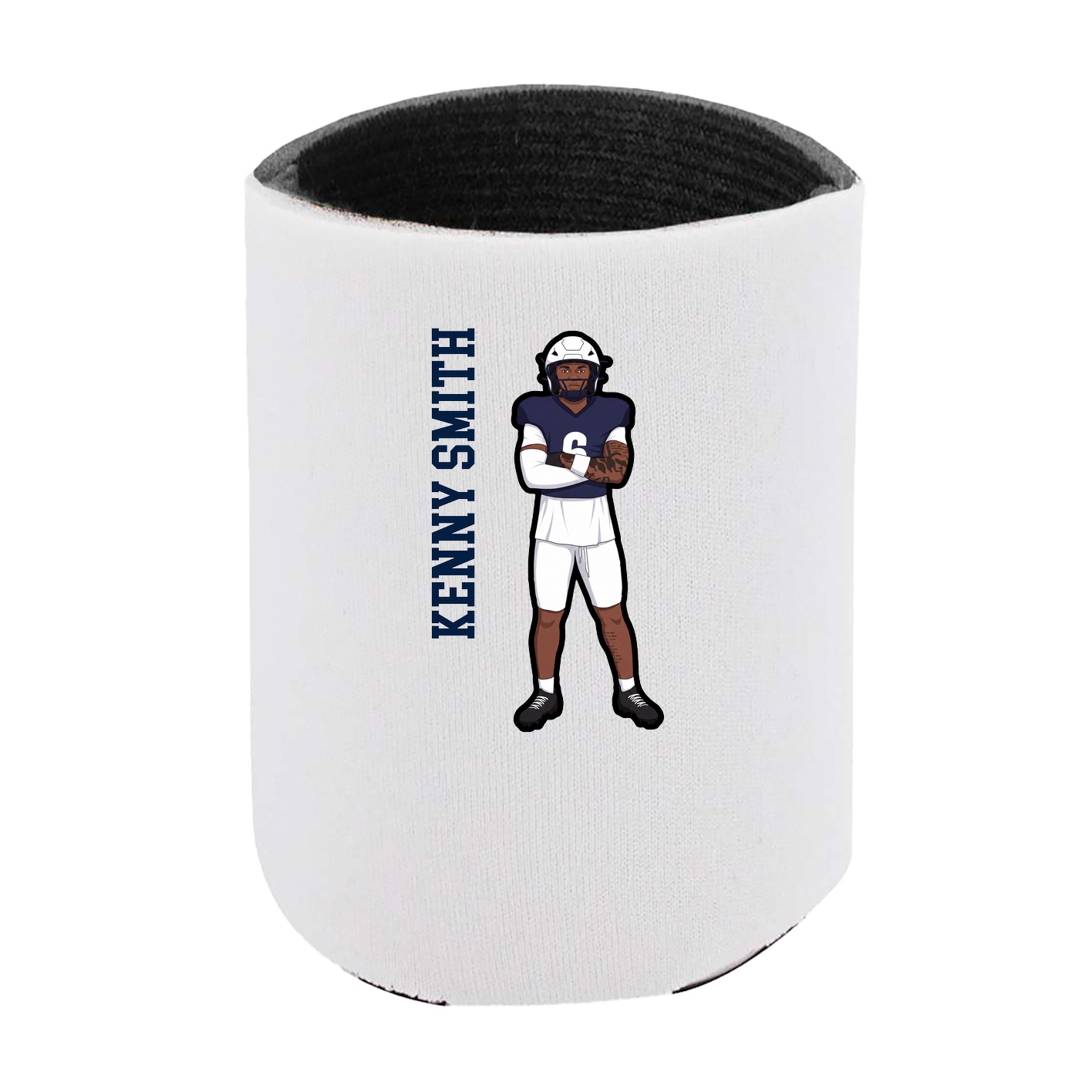 Can Holder — Name Vertical in White