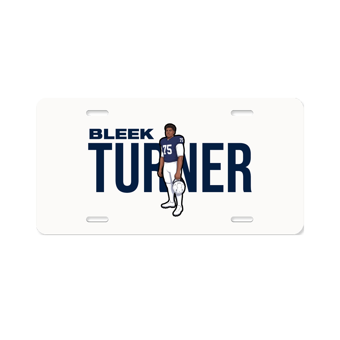 License Plate — Player Name in Classic