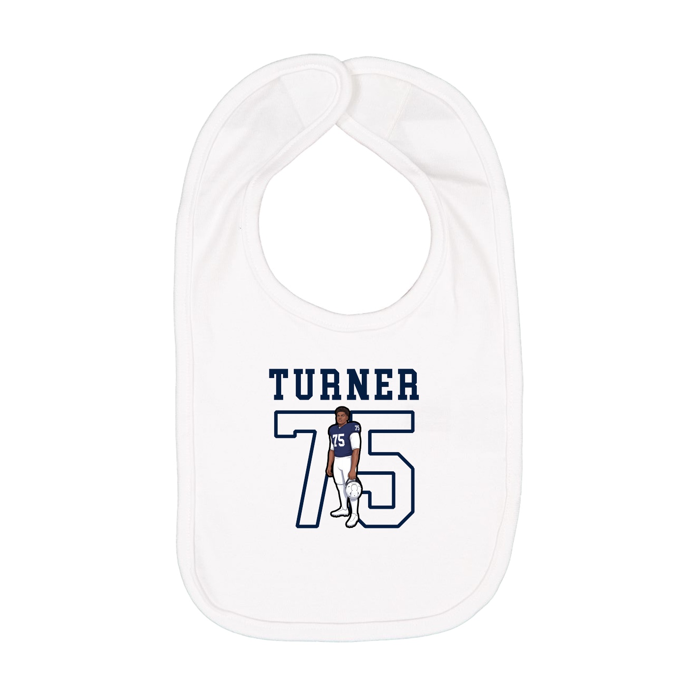 Infant Bib — Shirsey in White