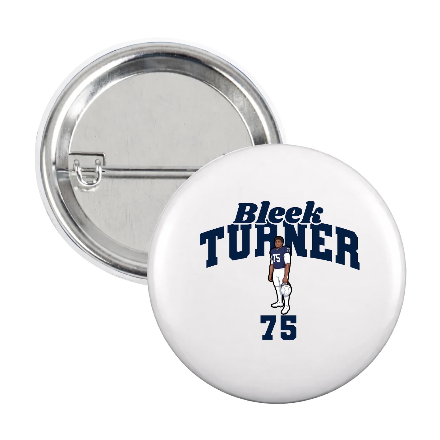 Game Day Button — Signature Arch in White