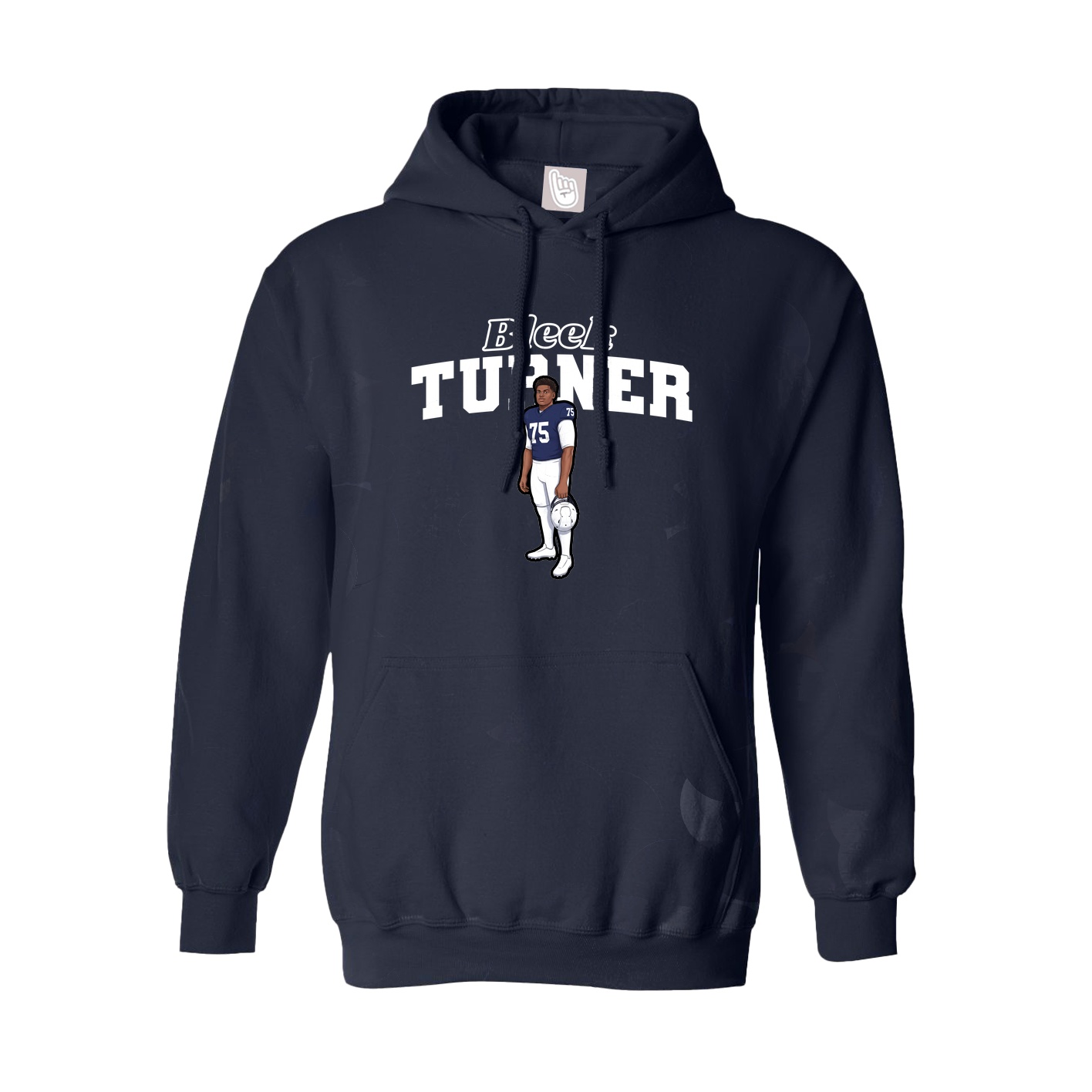 Hoodie — Name Arch in Navy