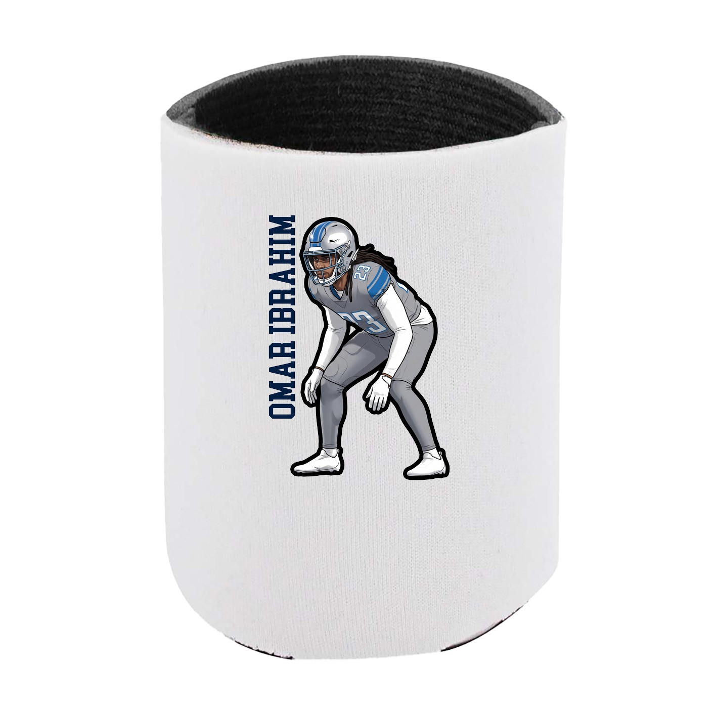 Can Holder — Name Vertical in White