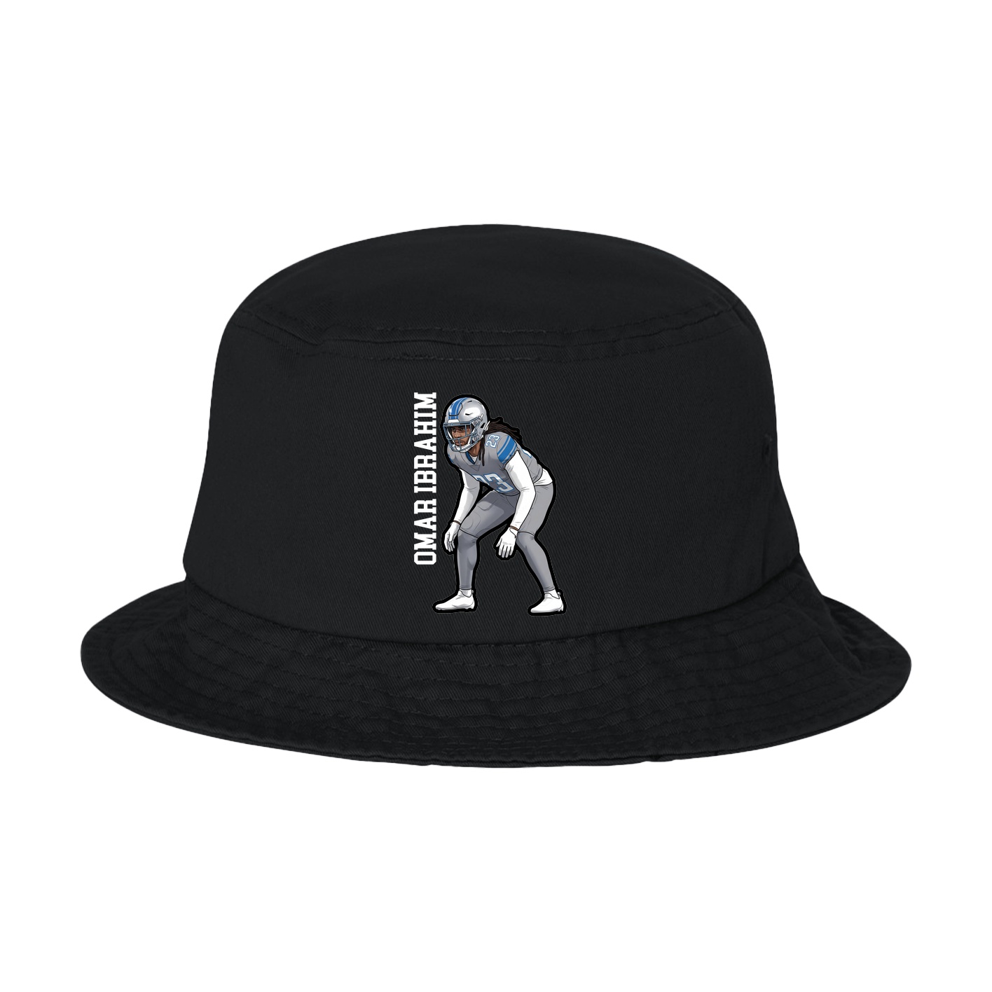 Bucket Cap — Name Vertical in Black
