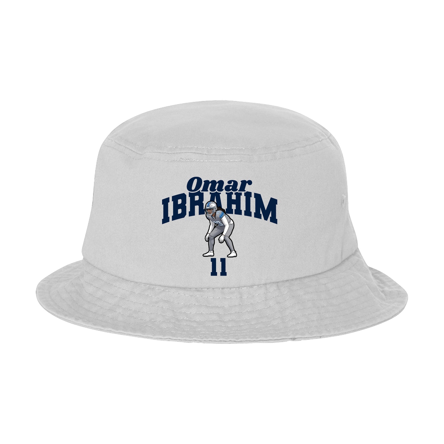 Bucket Cap — Signature Arch in White