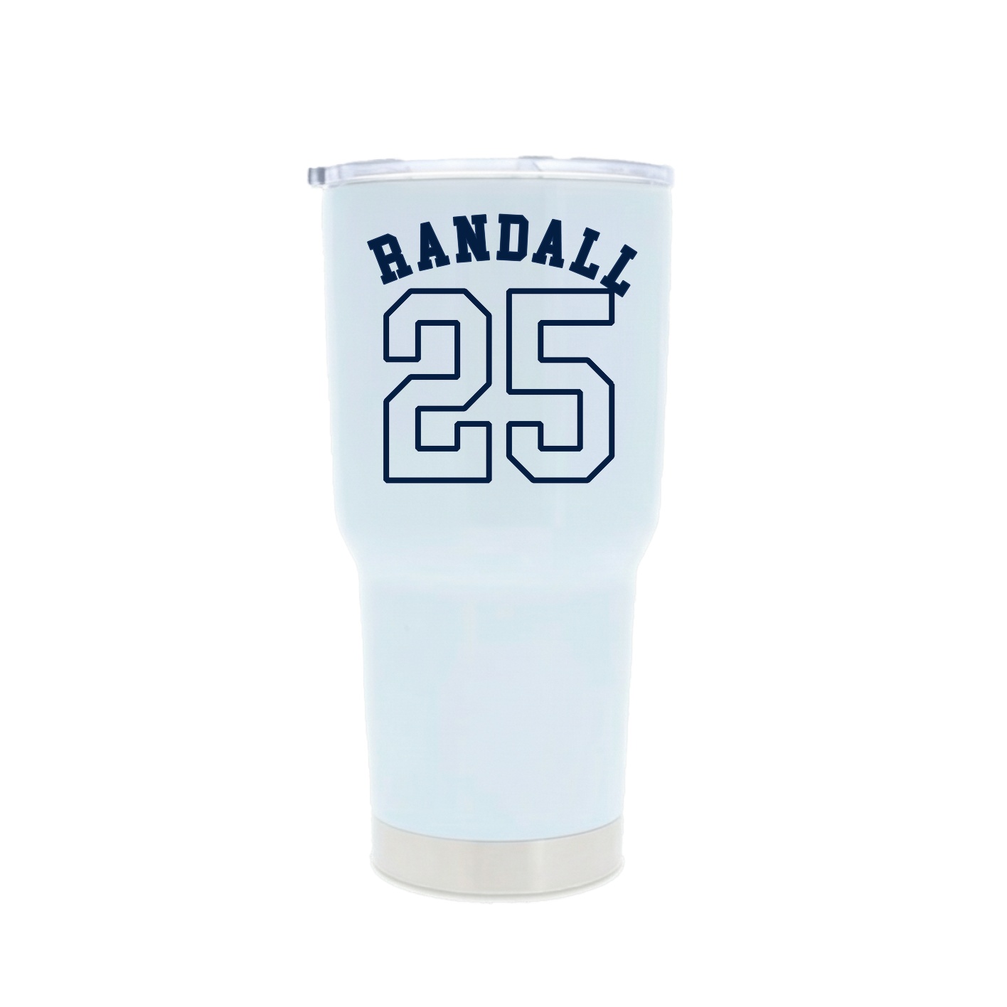30oz Stainless Steel Tumbler — Shirsey Arch in White