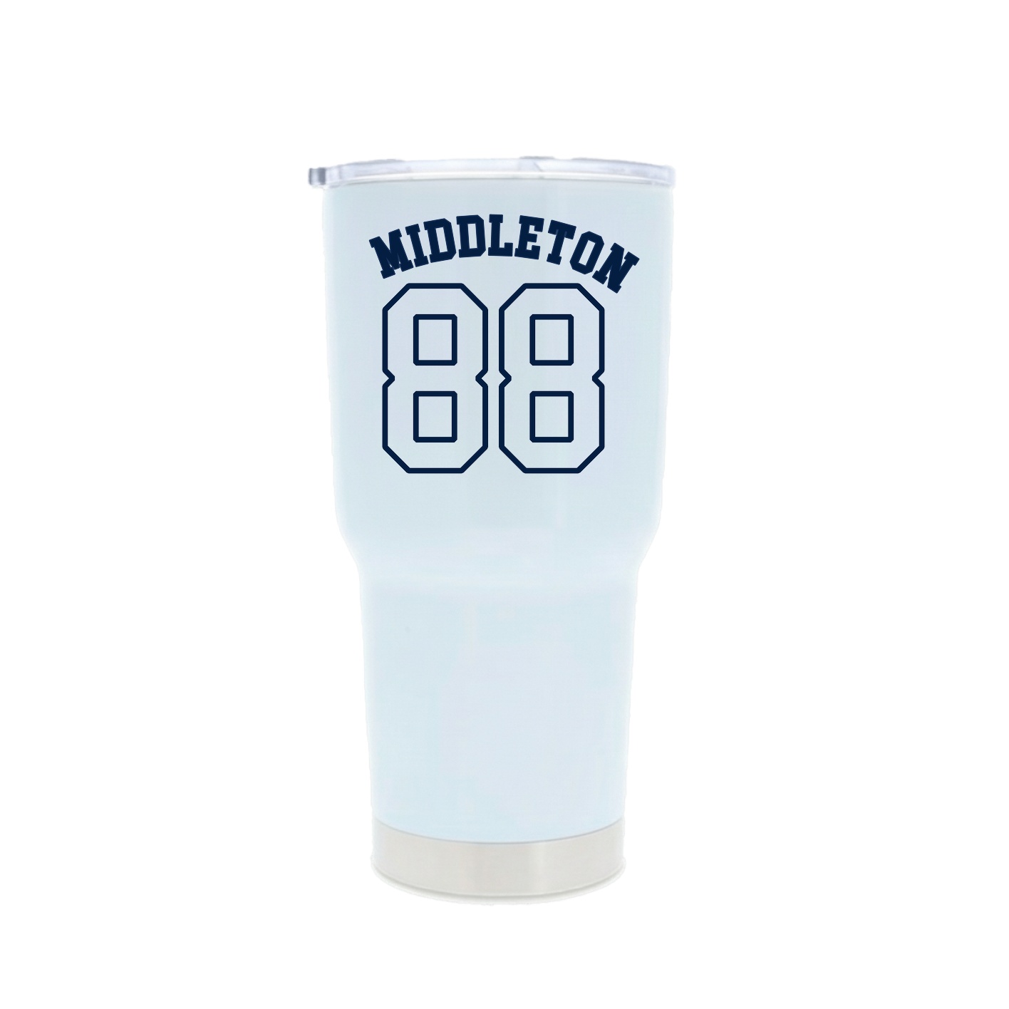 30oz Stainless Steel Tumbler — Shirsey Arch in White