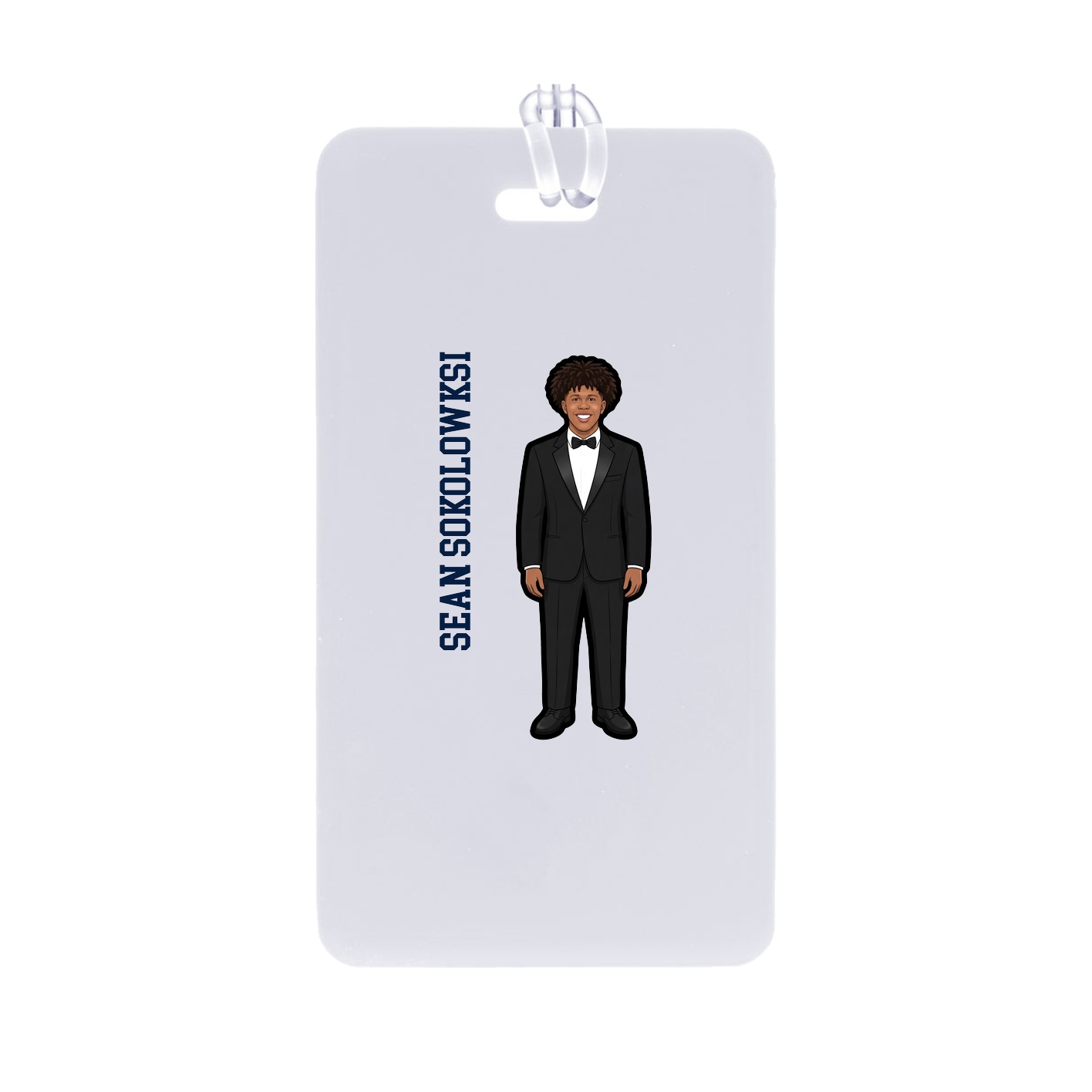 Bag Tag — Name Vertical in Classic