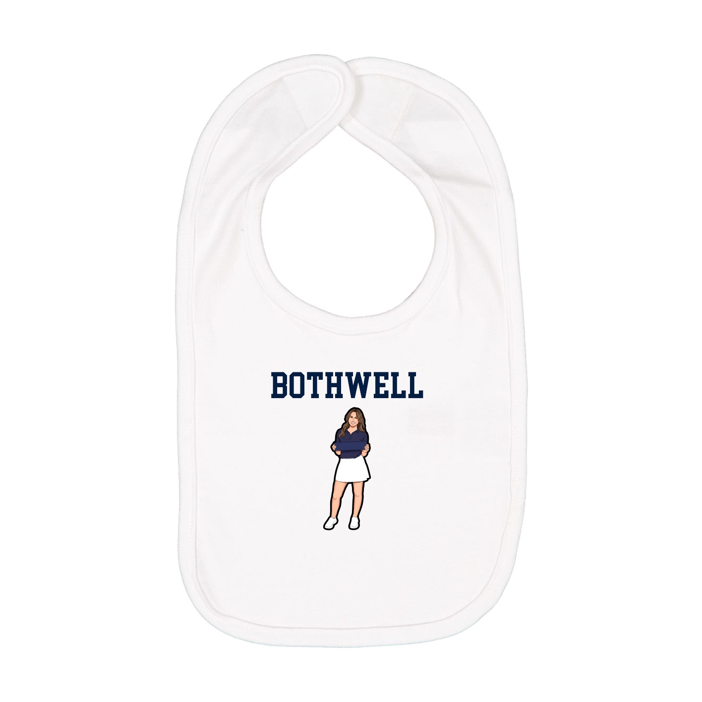 Infant Bib — Shirsey in White