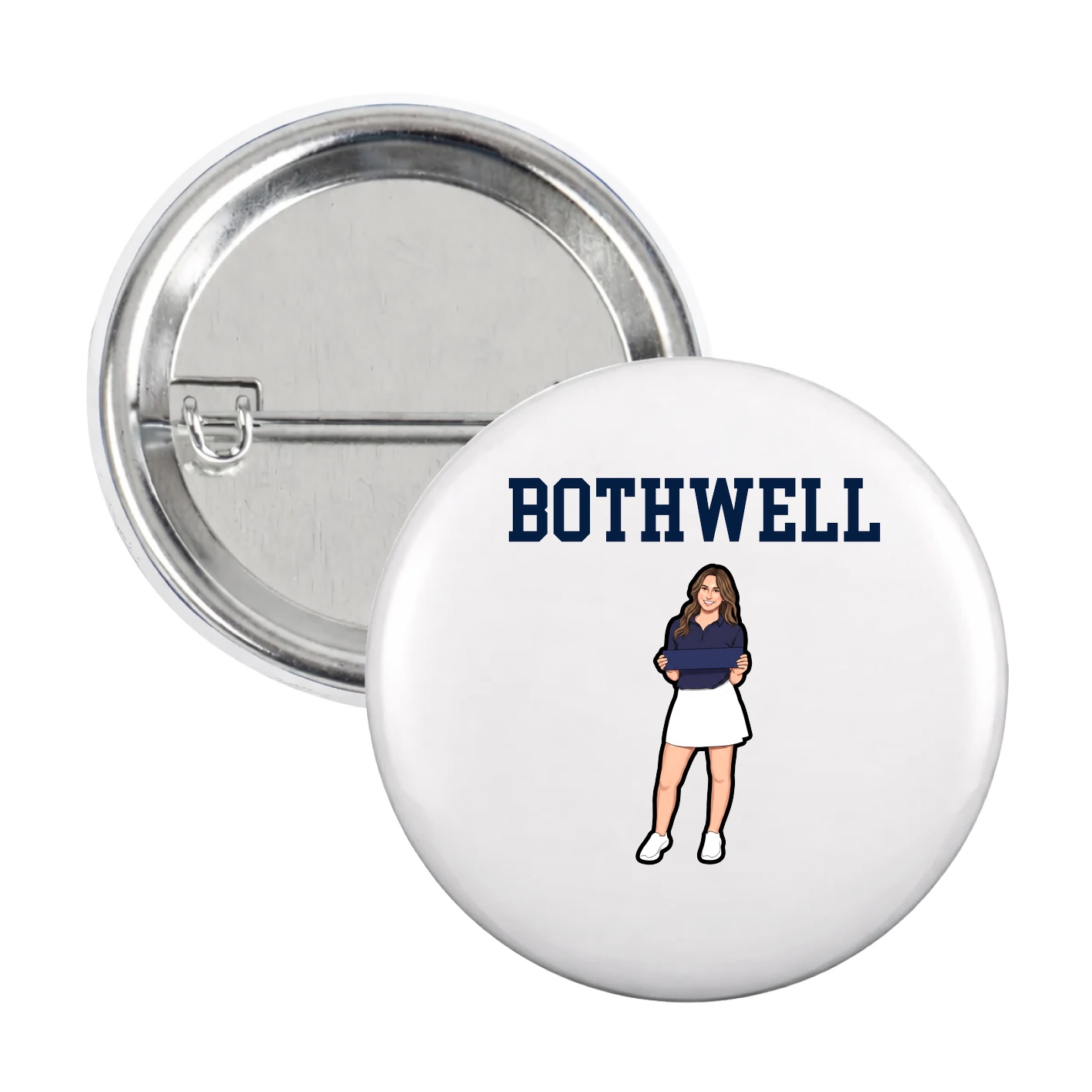 Game Day Button — Shirsey in White