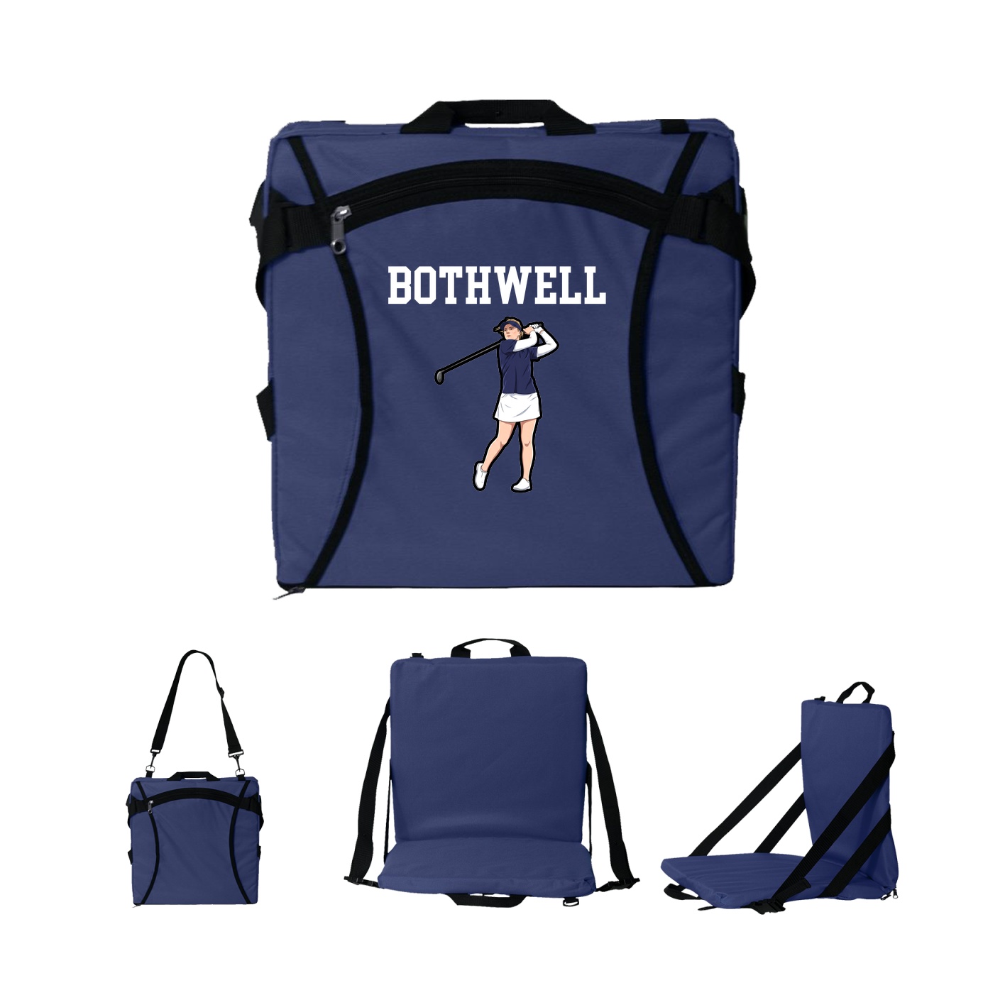 Folding Stadium Seat — Shirsey in Navy