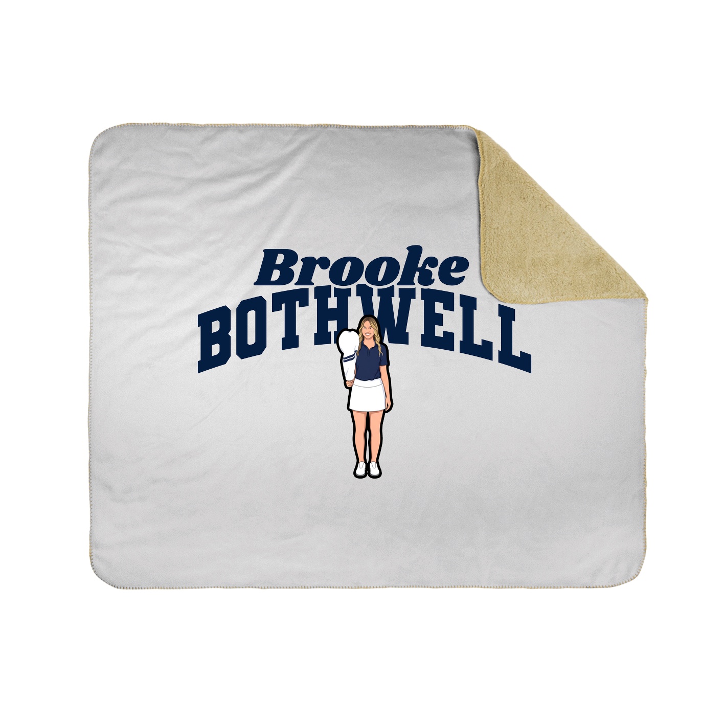 Throw Blanket — Signature Arch in White