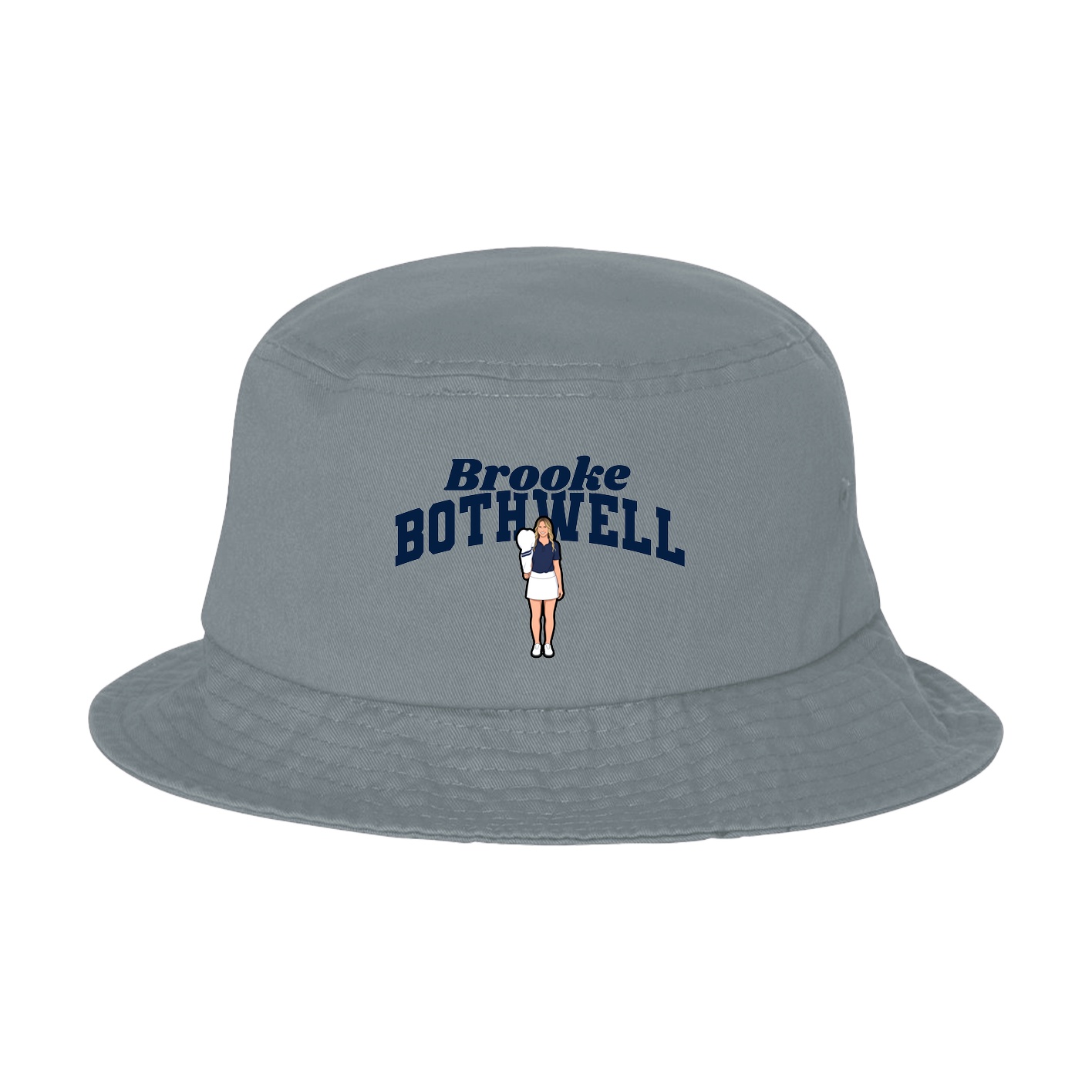 Bucket Cap — Signature Arch in Grey