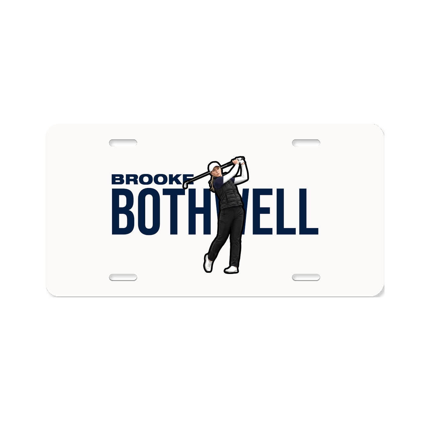 License Plate — Player Name in Classic