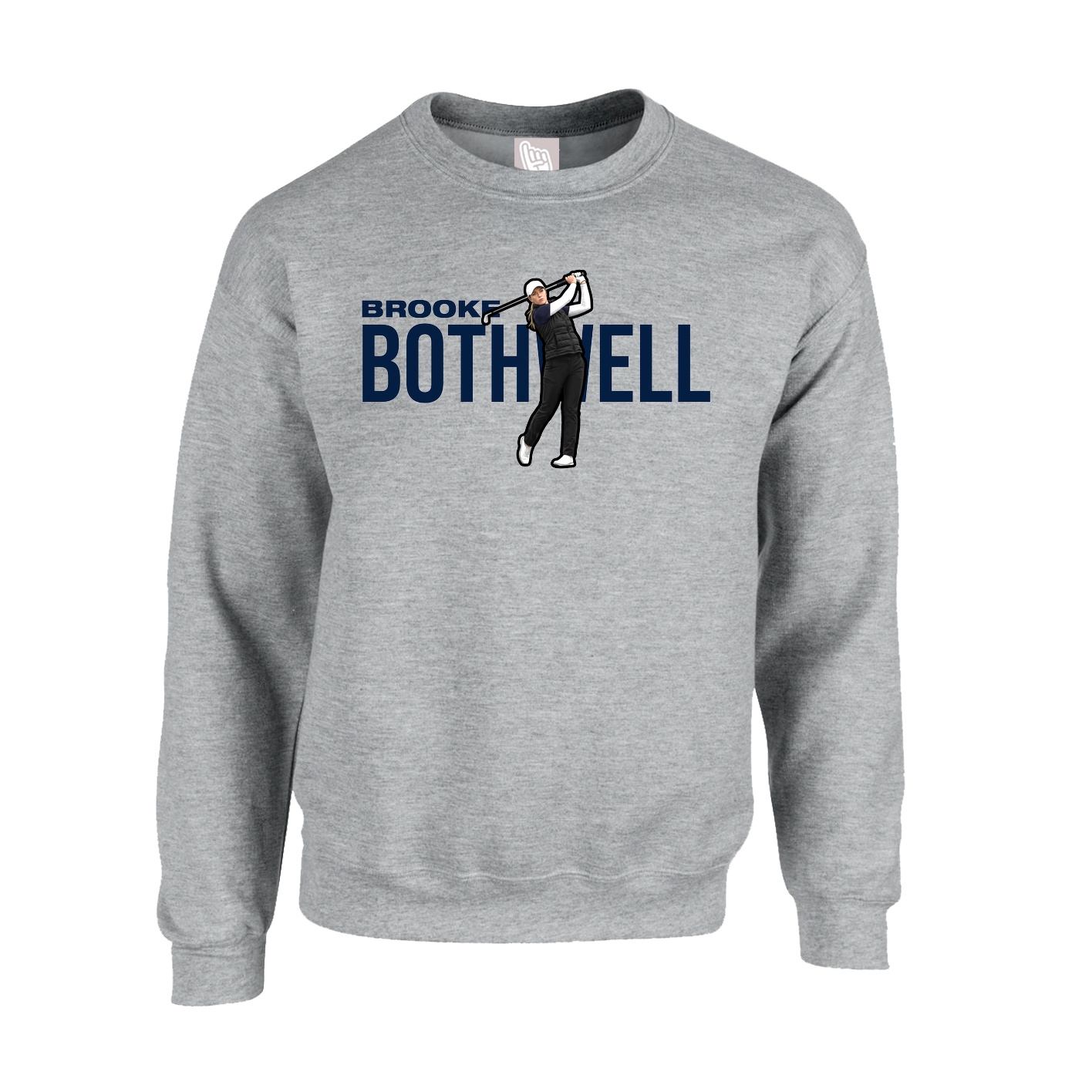 Fleece Crew — Player Name in Grey