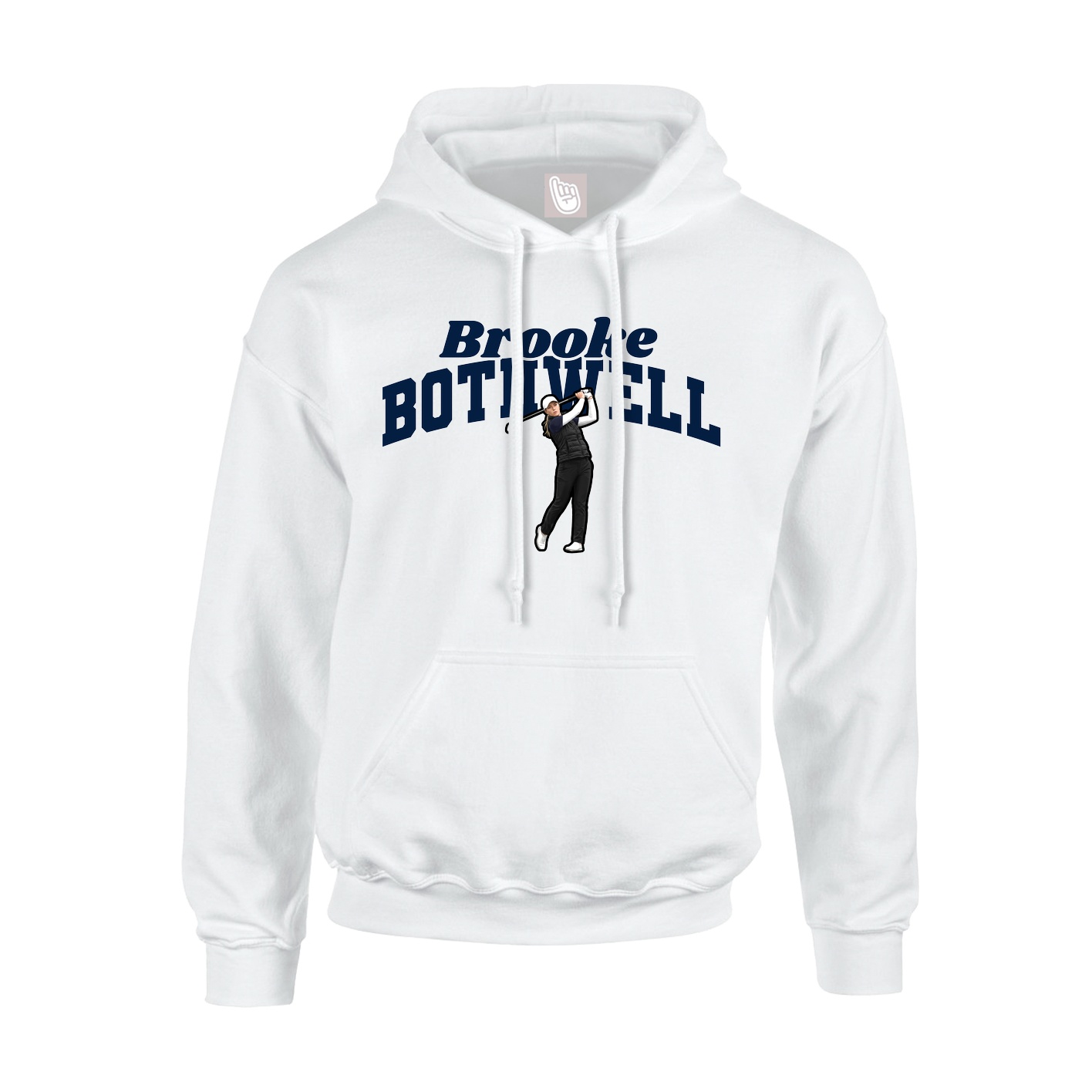 Hoodie — Signature Arch in White