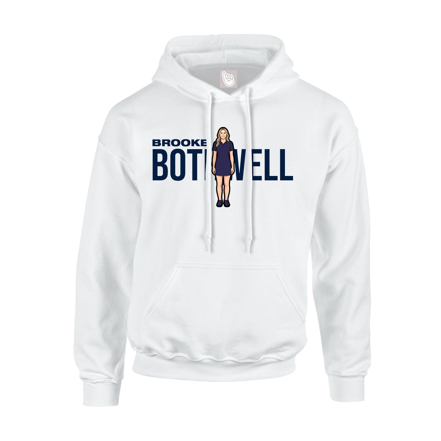 Hoodie — Player Name in White