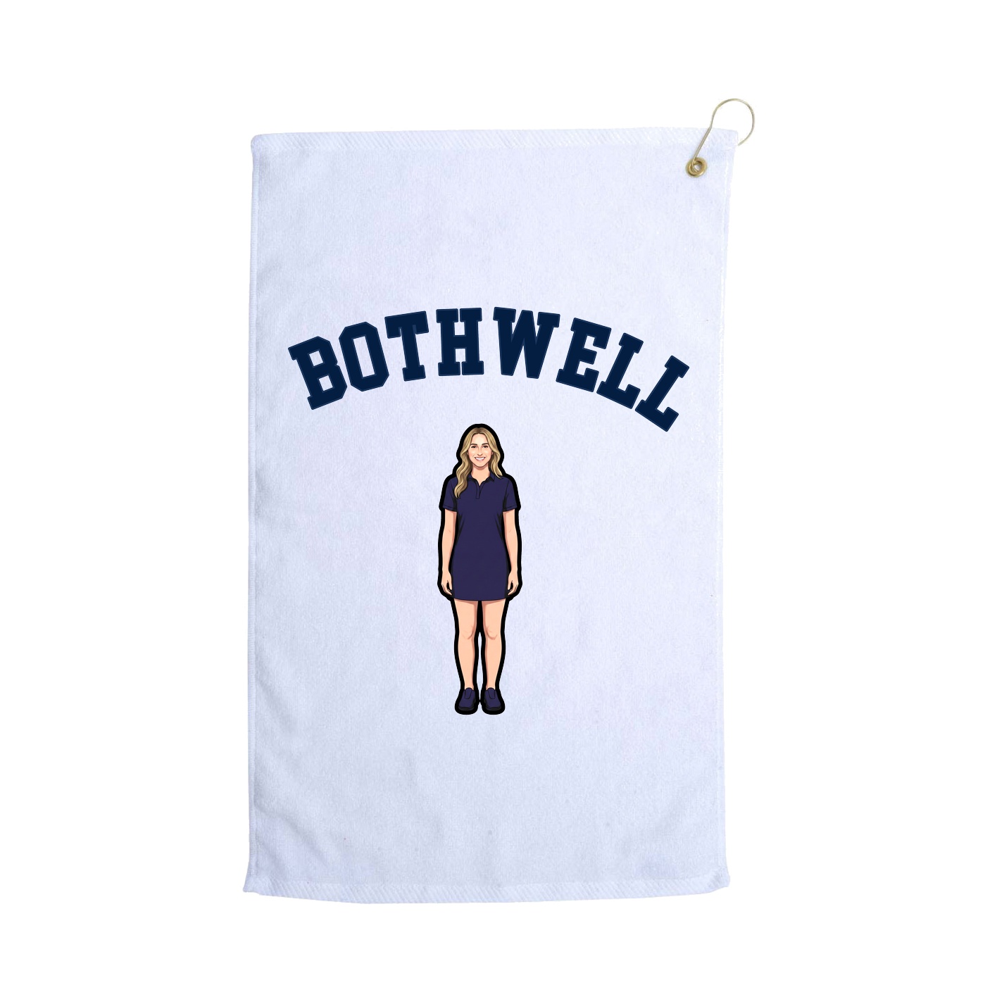 Golf Towel — Shirsey Arch in White