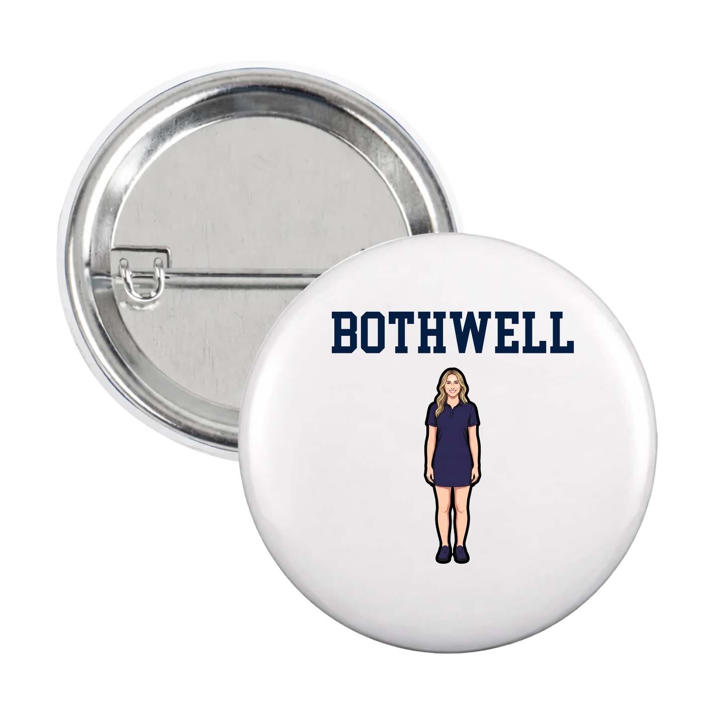 Game Day Button — Shirsey in White