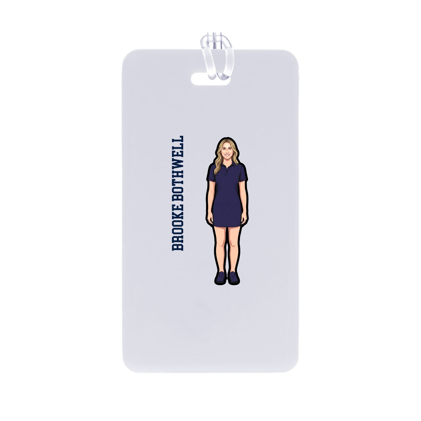 Bag Tag — Name Vertical in Classic