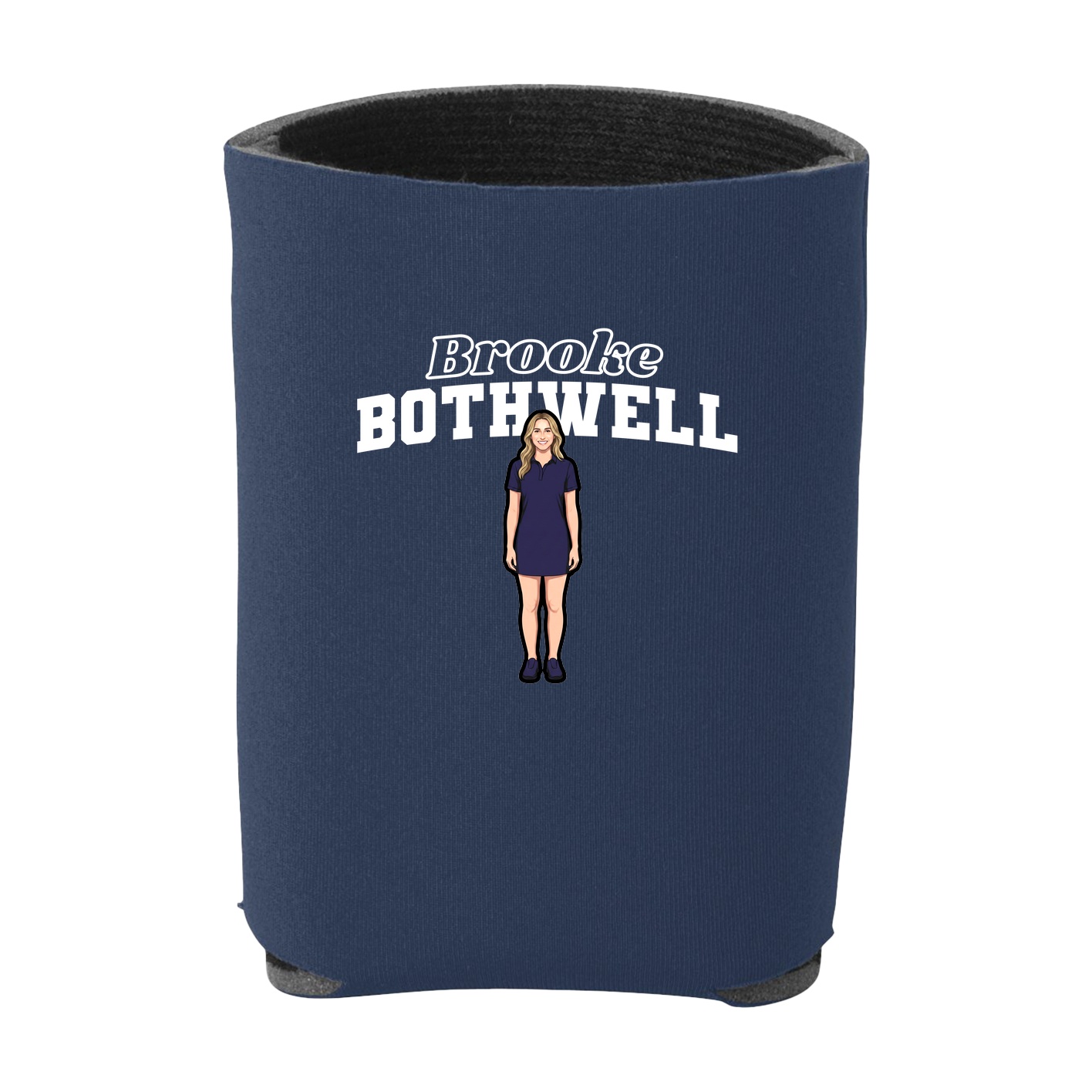 Can Holder — Name Arch in Navy