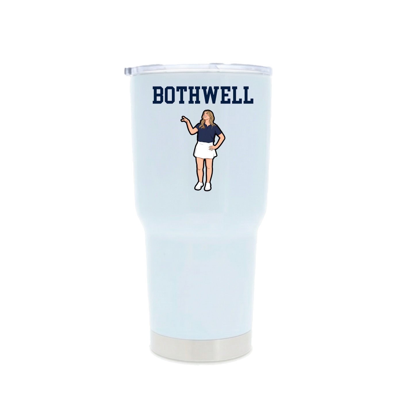 30oz Stainless Steel Tumbler — Shirsey in White