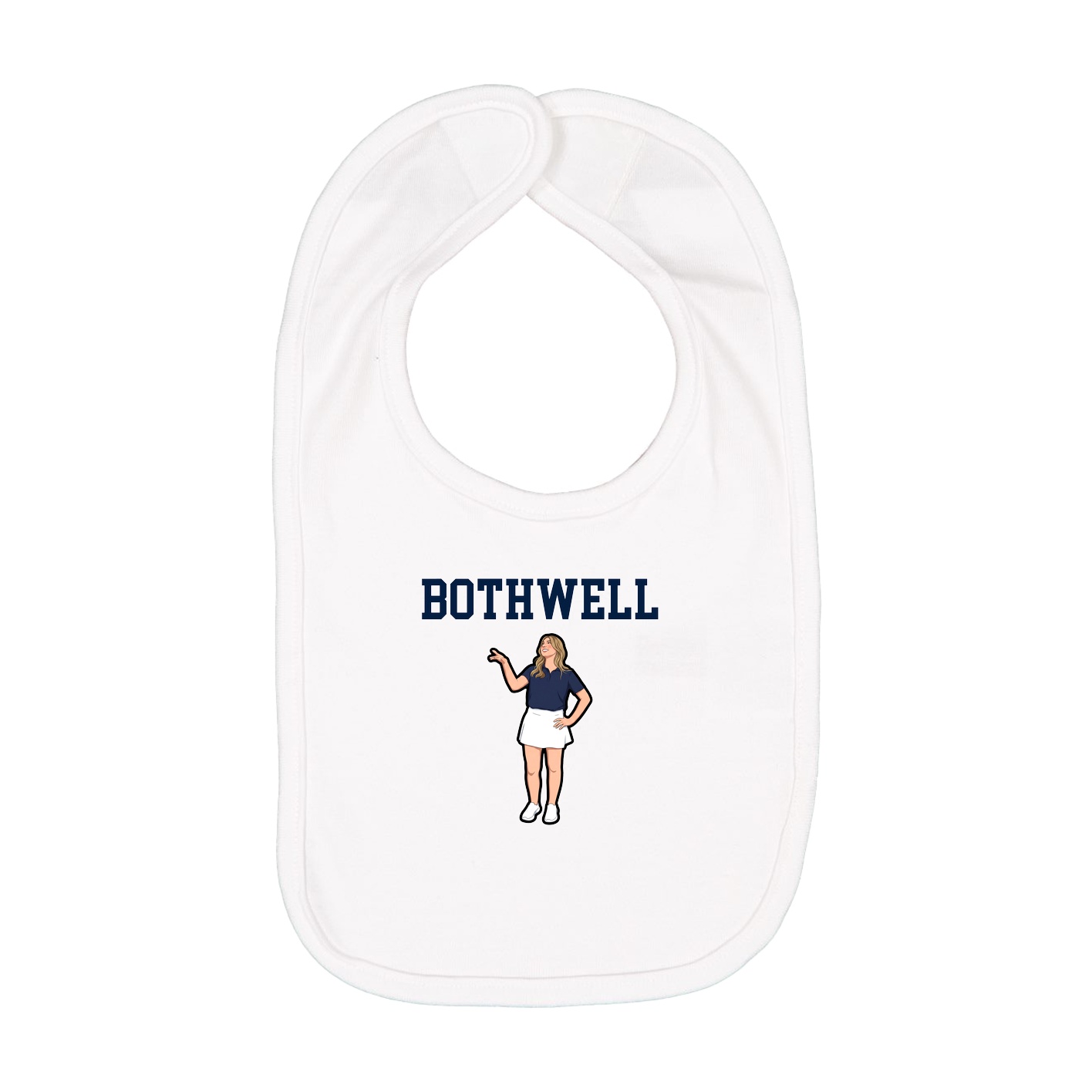 Infant Bib — Shirsey in White