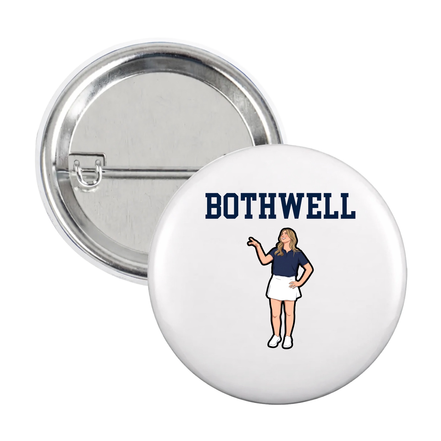 Game Day Button — Shirsey in White
