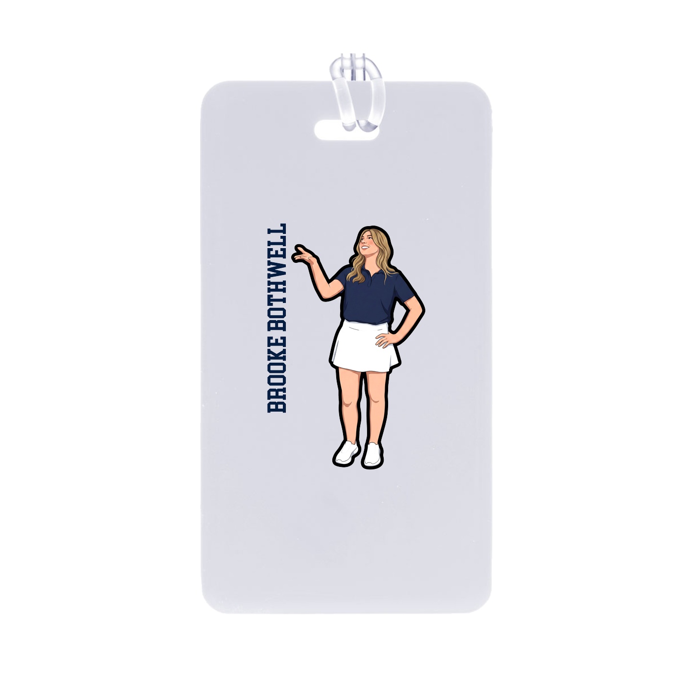 Bag Tag — Name Vertical in Classic