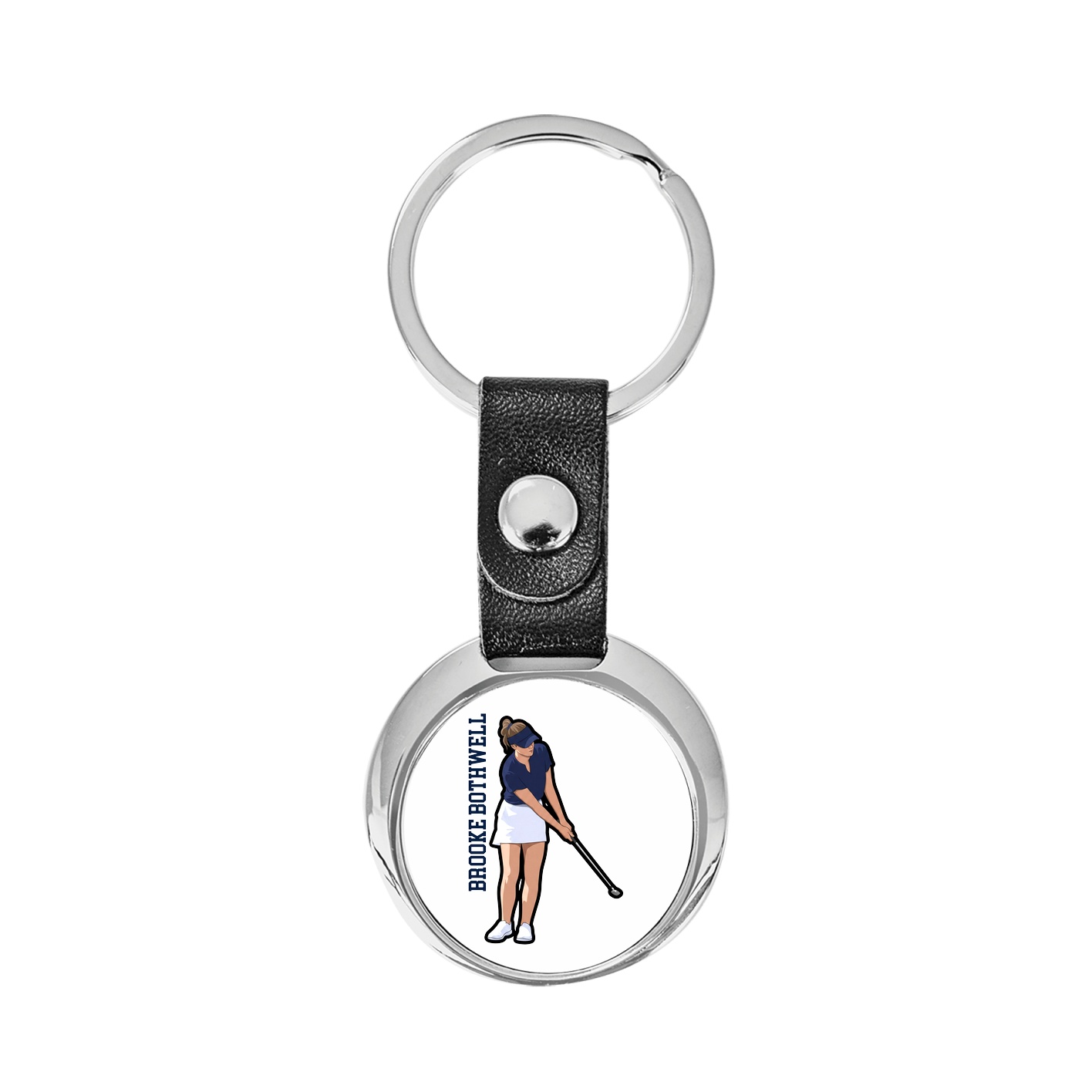 Key Chain — Name Vertical in Classic