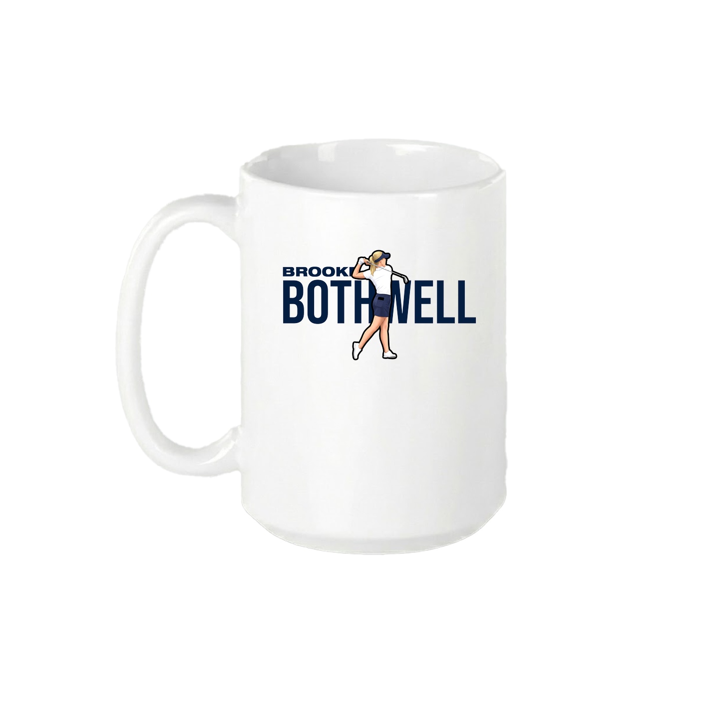 15oz Coffee Mug — Player Name in White