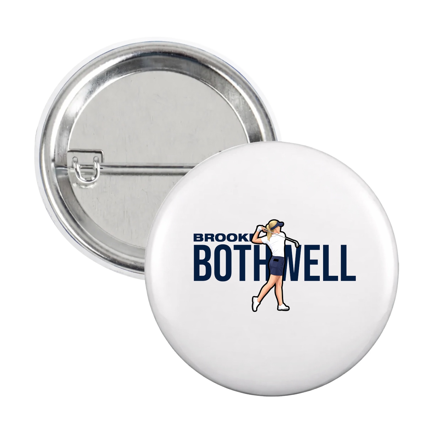 Game Day Button — Player Name in White