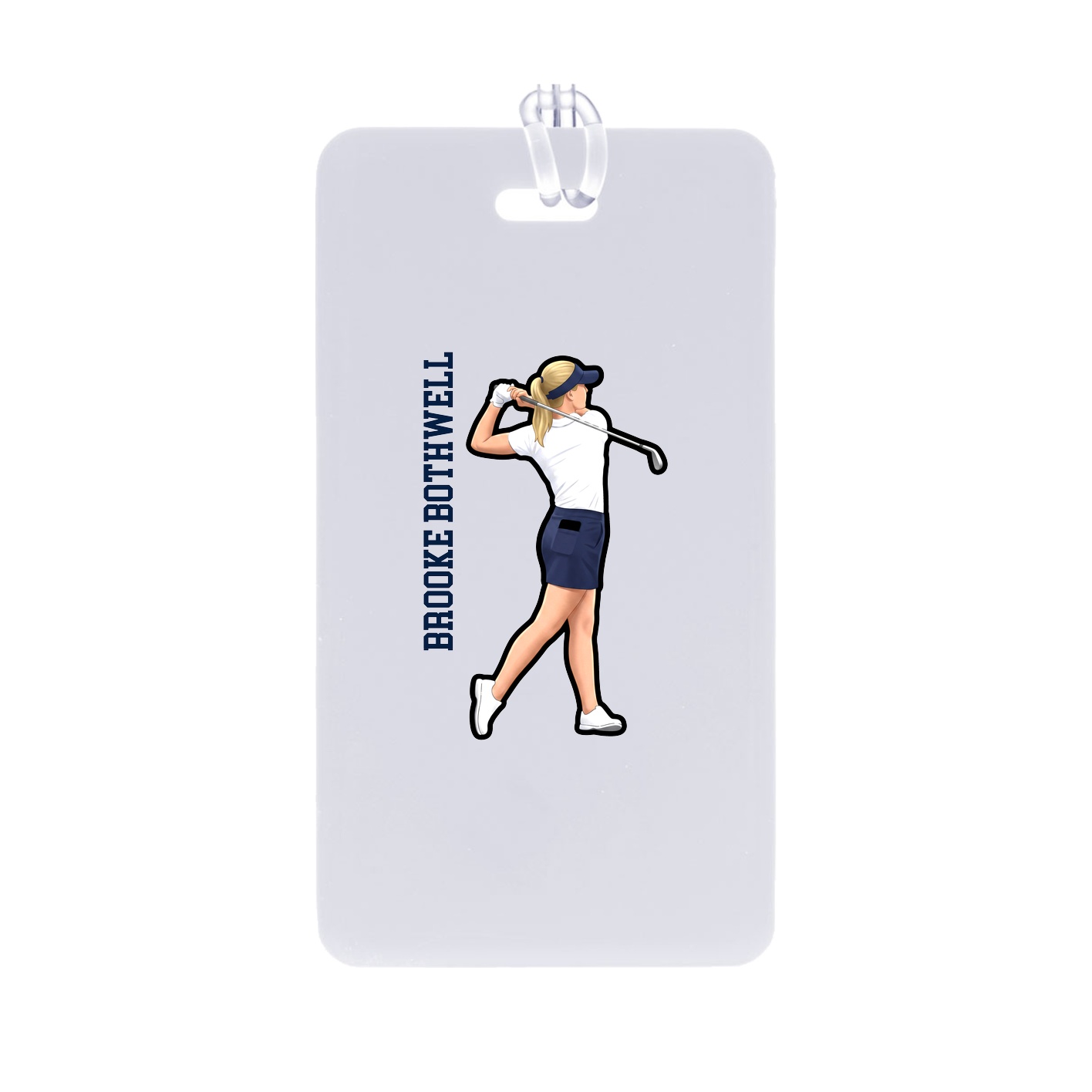 Bag Tag — Name Vertical in Classic