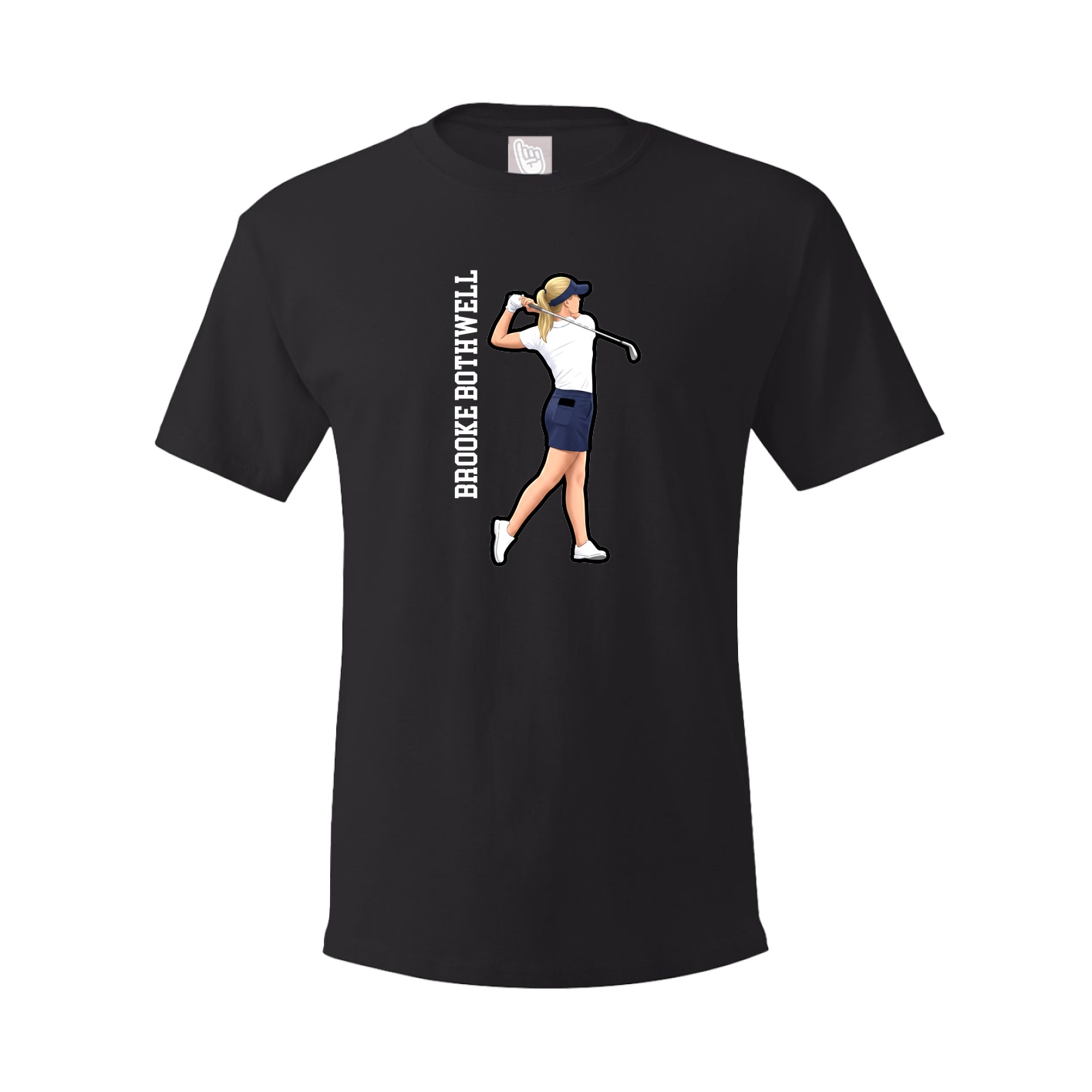 Tee — Name Vertical in Black