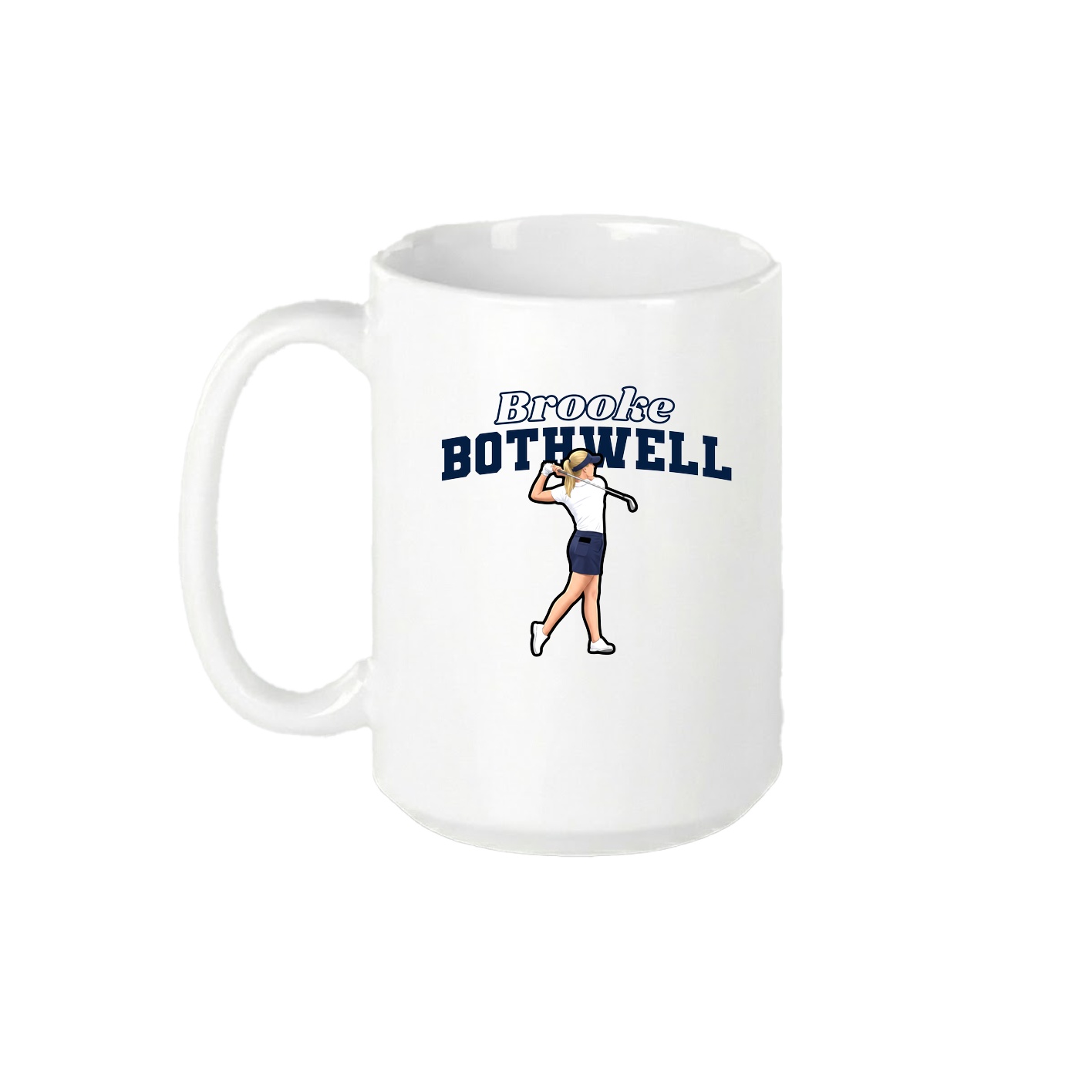 15oz Coffee Mug — Name Arch in White