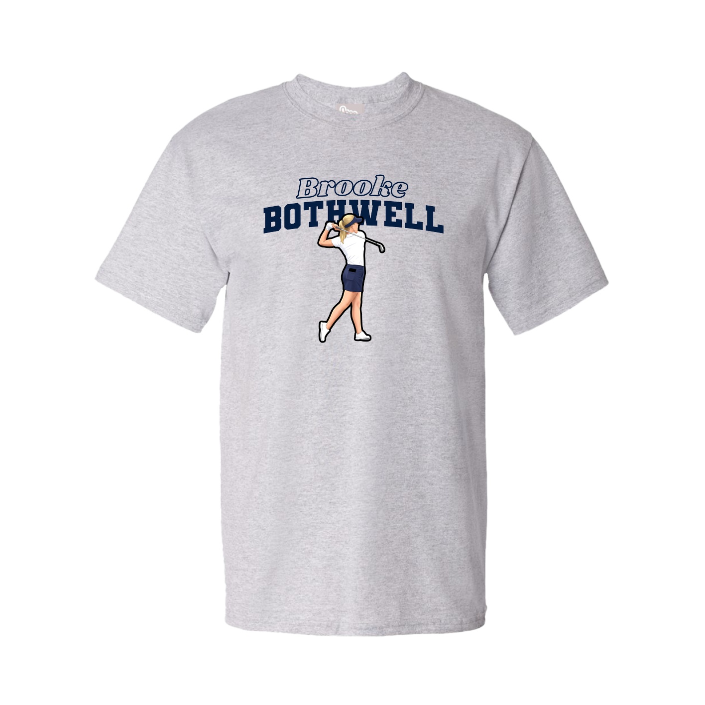 Youth Tee — Name Arch in Grey