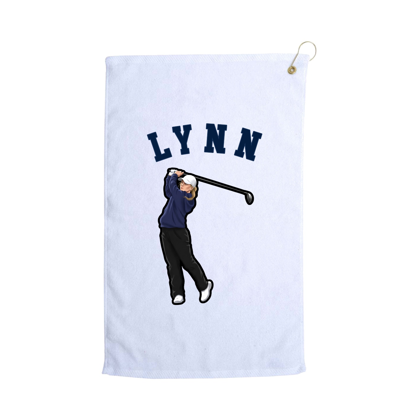 Golf Towel — Shirsey Arch in White
