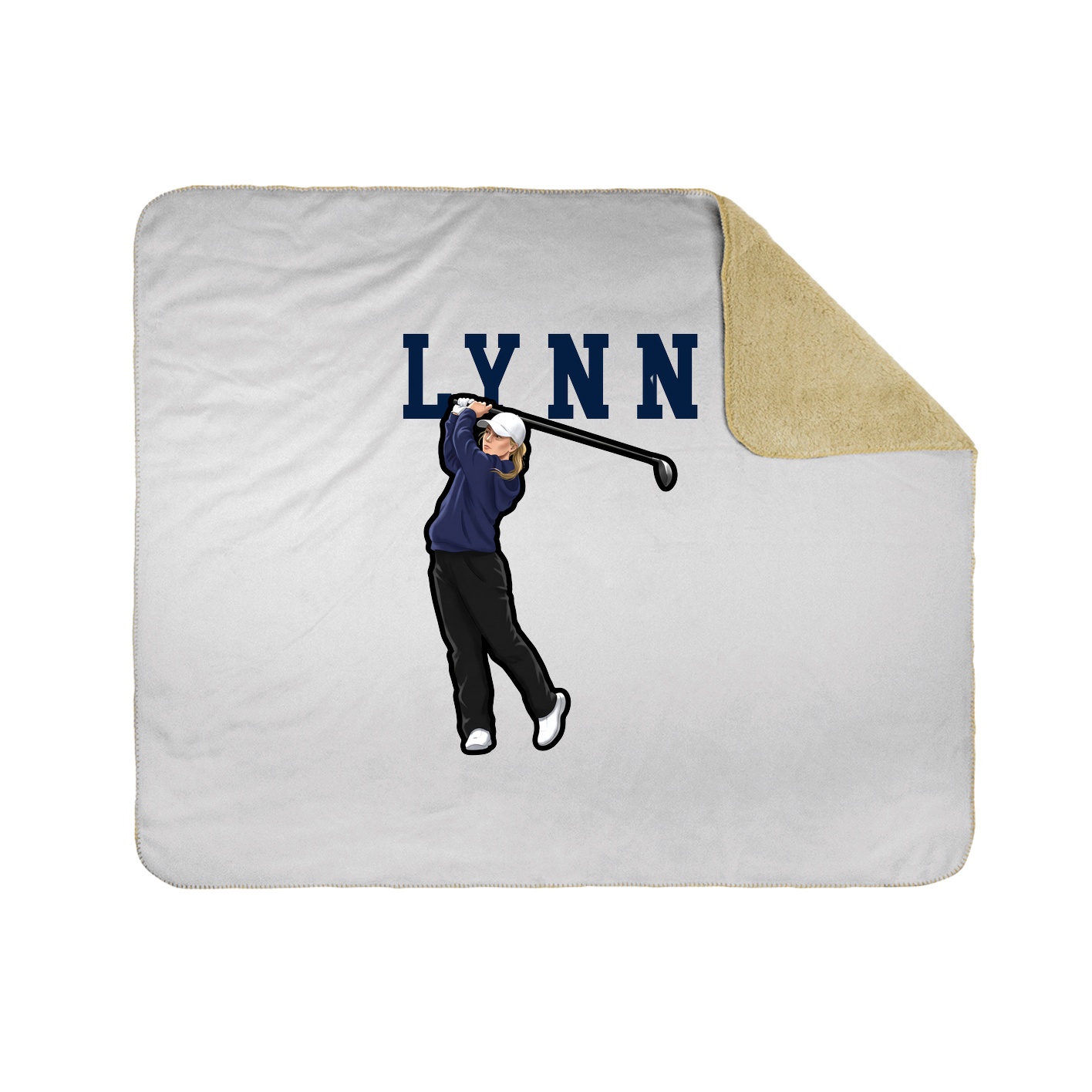 Throw Blanket — Shirsey in White