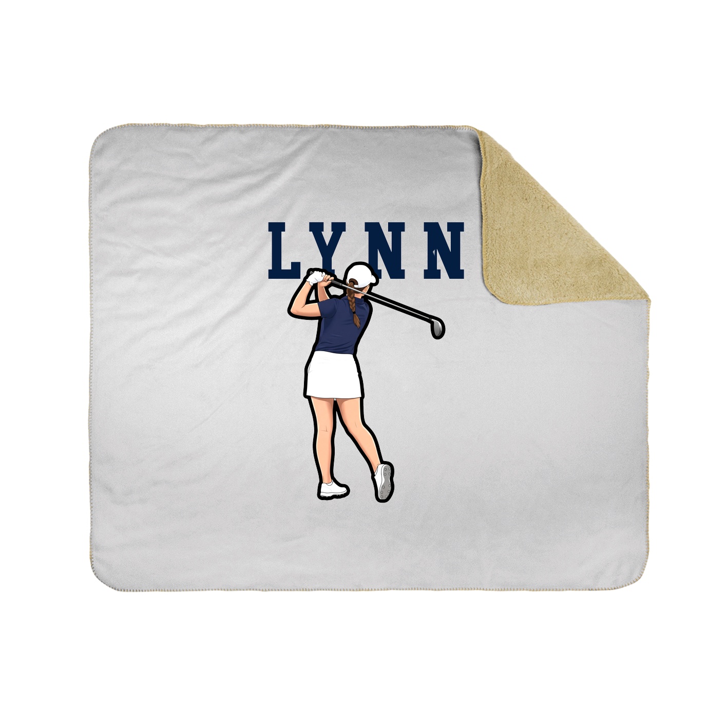 Throw Blanket — Shirsey in White