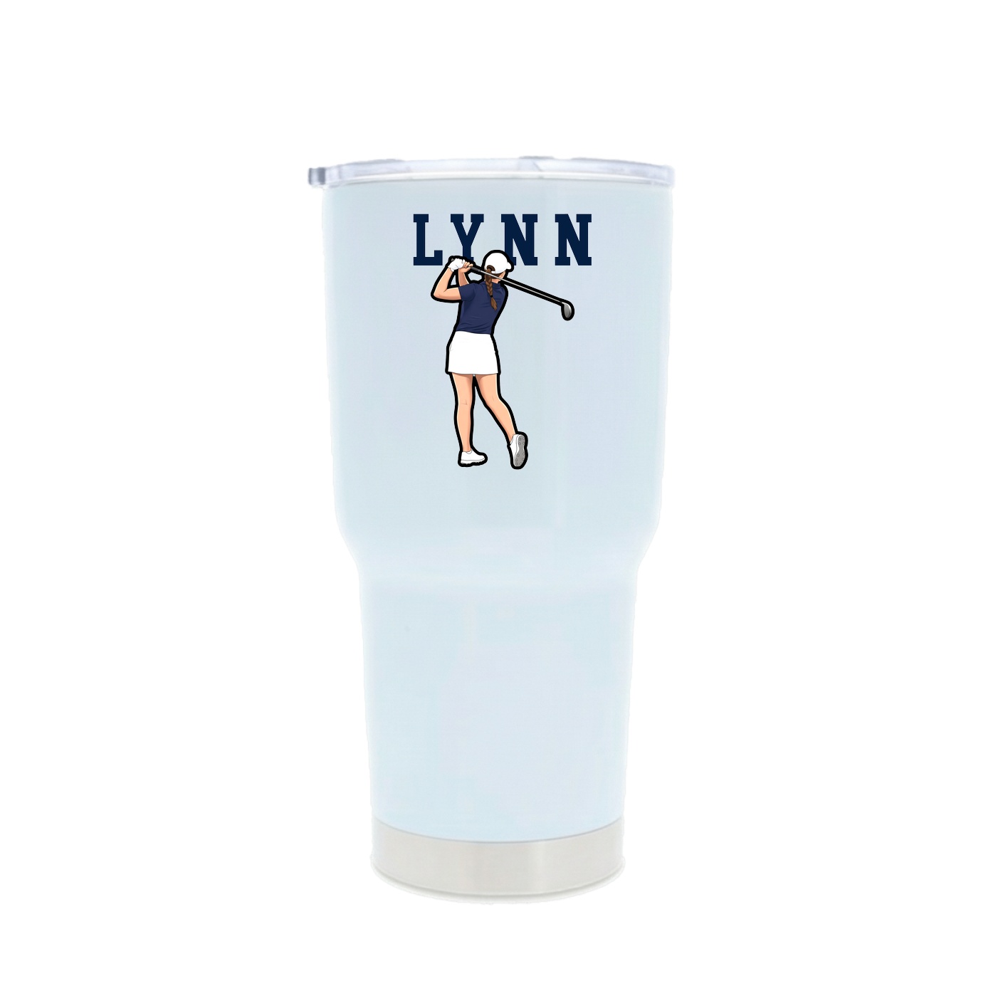 30oz Stainless Steel Tumbler — Shirsey in White