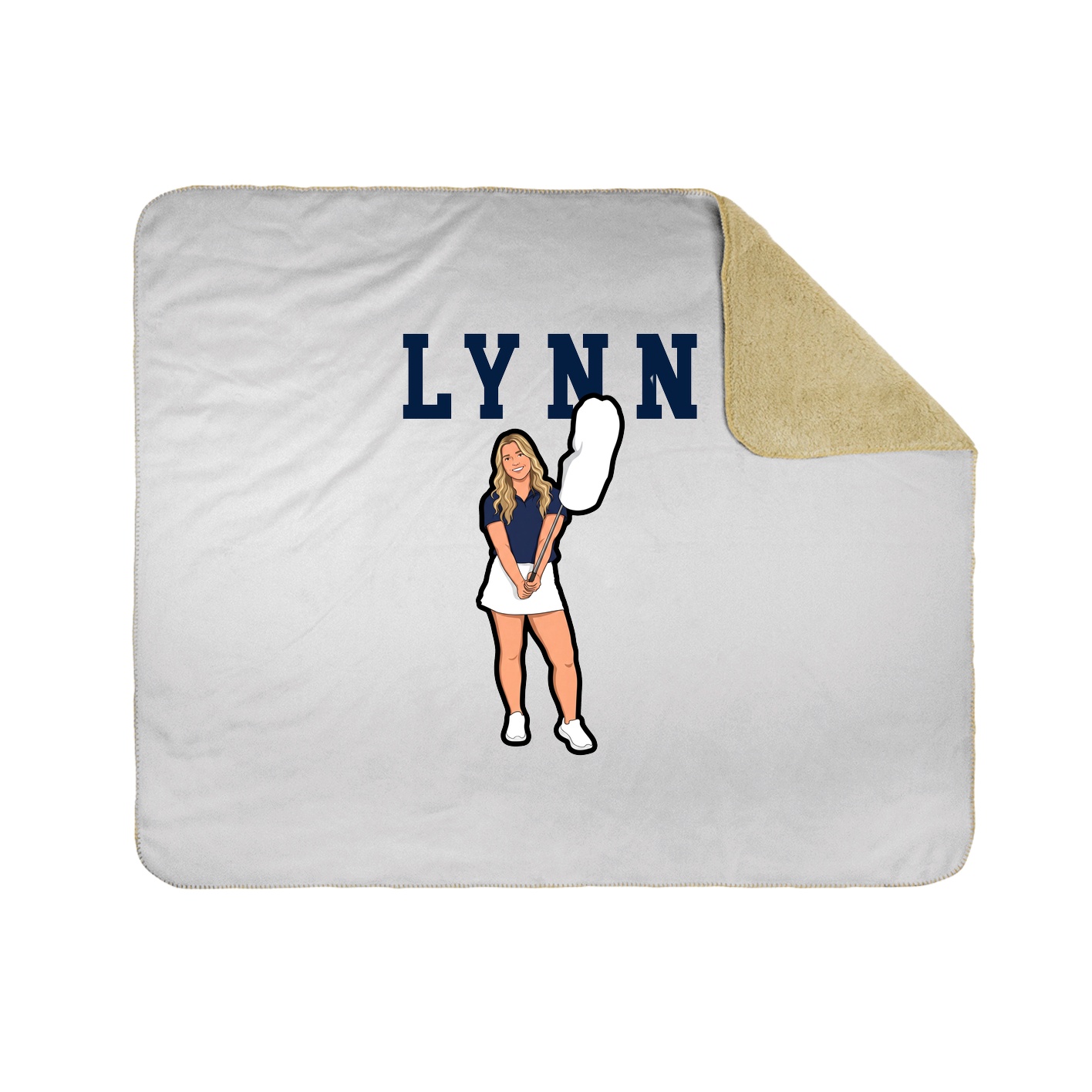 Throw Blanket — Shirsey in White