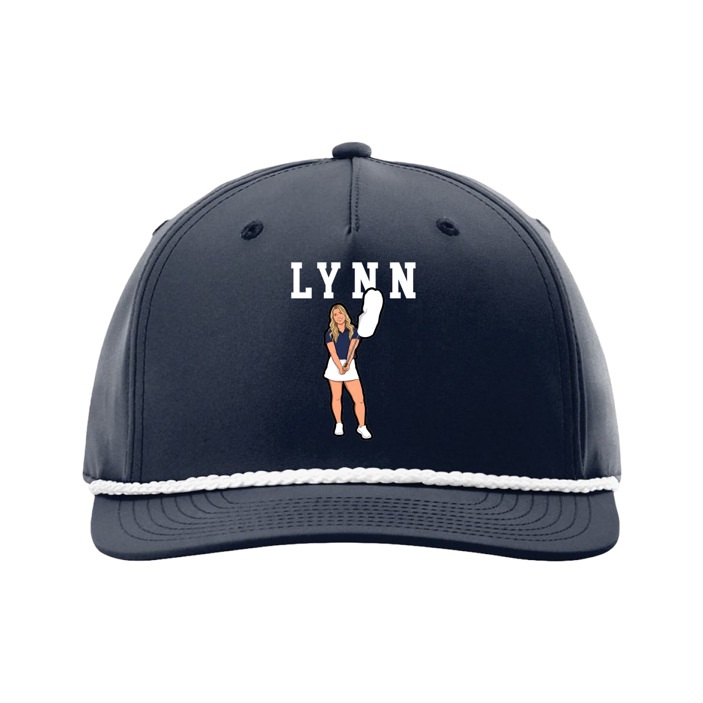 Five-Panel Classic Rope Cap — Shirsey in Navy