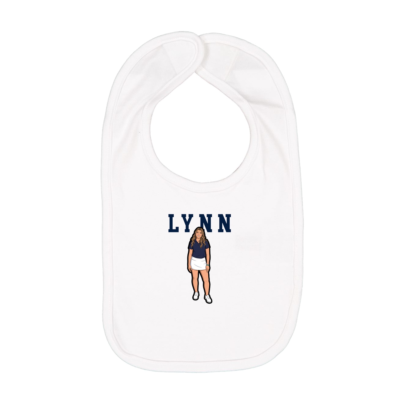 Infant Bib — Shirsey in White